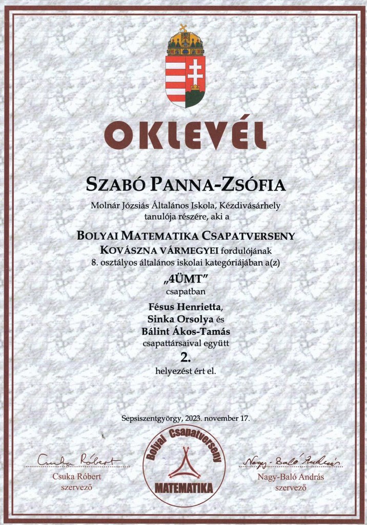 oklevél